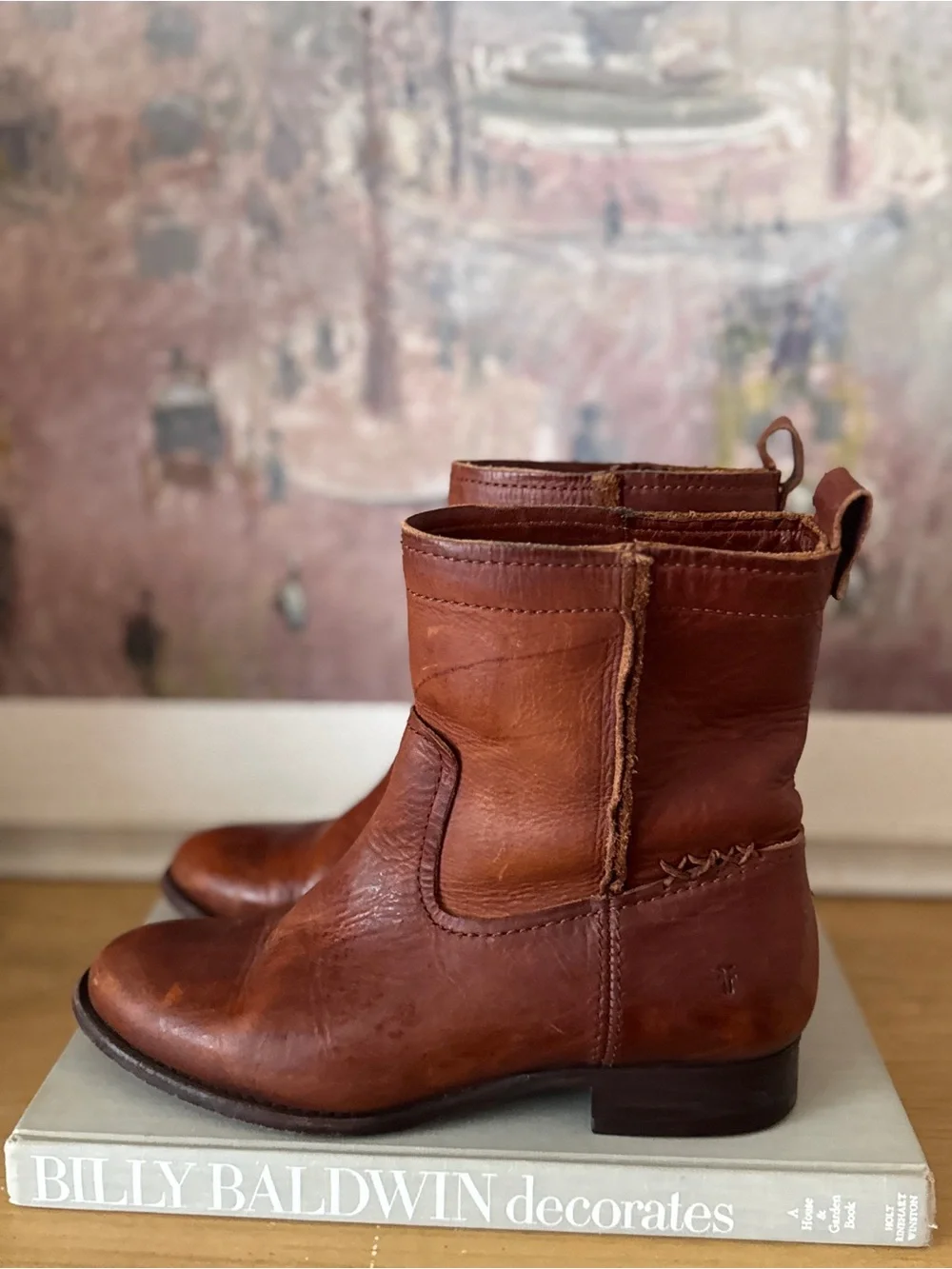 Frye Brown Leather Ankle Boots - Size 7B
